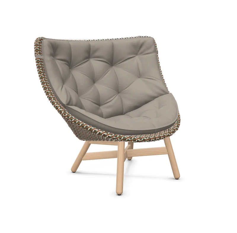 DEDON MBRACE Hochlehner Teak Gestell - Geflecht Chestnut
