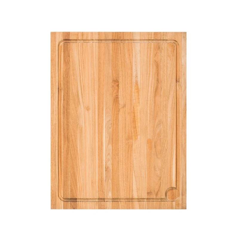 INDU+ Schneidebrett aus Teak für Teppanyaki Platte 38